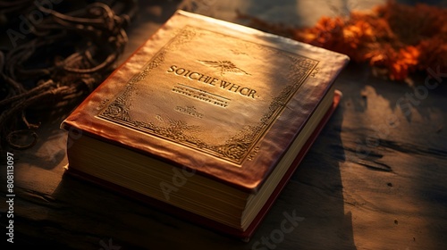 Vector illustration of The Book of the New World photo
