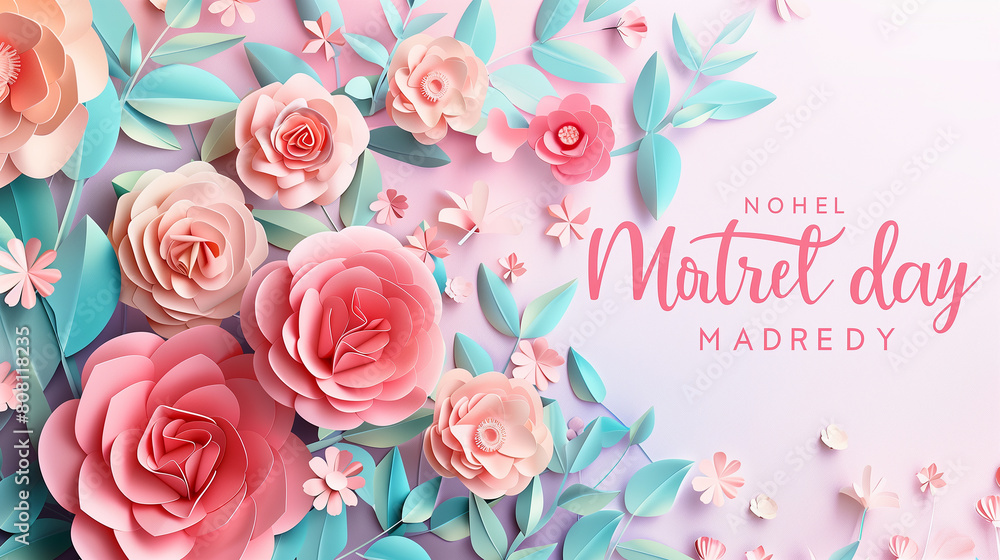 Happy Mother's Day typography on Gradient backgrounds.