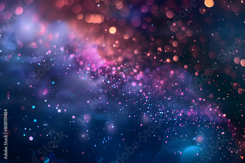 Magische Partikel: Abstrakter Hintergrund mit leuchtenden Partikeleffekten