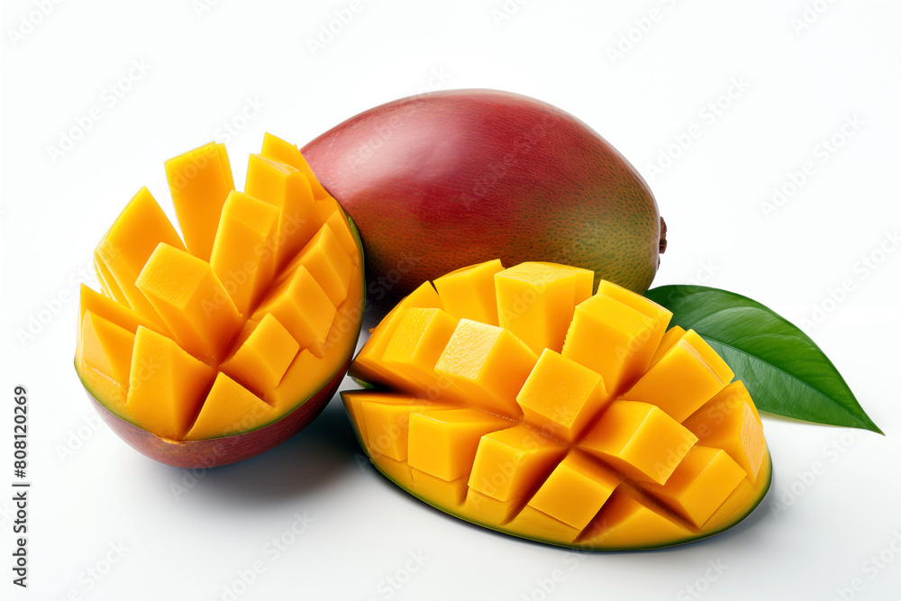 Mango fruit isolated on white background with clipping path Mango fruit isolated on white background with clipping path