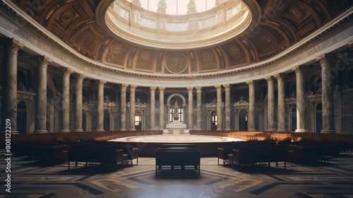 Roman Senate convenes under domed roof photo