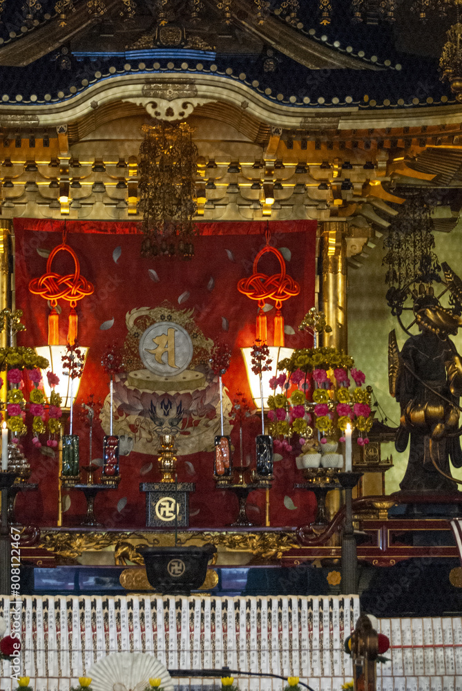 ASAKUSA,TOKYO,JAPAN - APRIL 2024 : the famous Asakusa Dera Sensoji is the oldest Buddhist temple in Tokyo