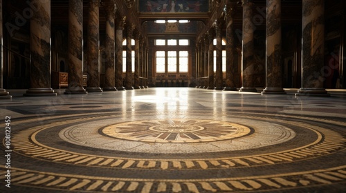 Mosaic floor in the Roman Senate
