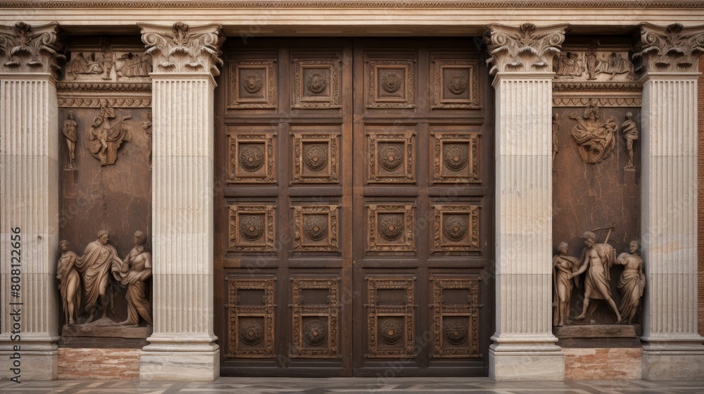 Obraz premium Grand doors of the Roman Senate