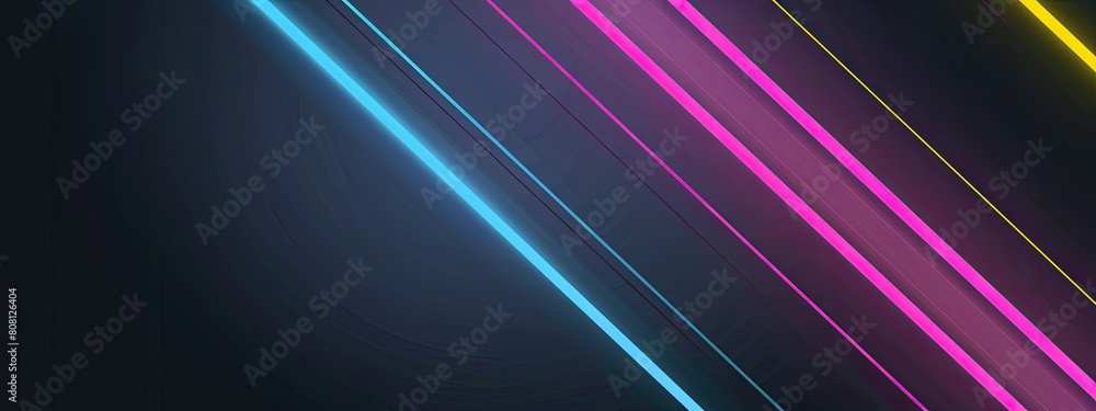Neon Glow, Modern Abstract Dark Gradient Background
