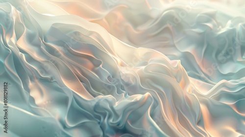 Ethereal Fluidity, Intricate fluid forms, Ethereal and ghostly textures, Soft and diffused lighting, Smooth and ethereal render, Diagonal perspective, Ethereal and translucent shaders