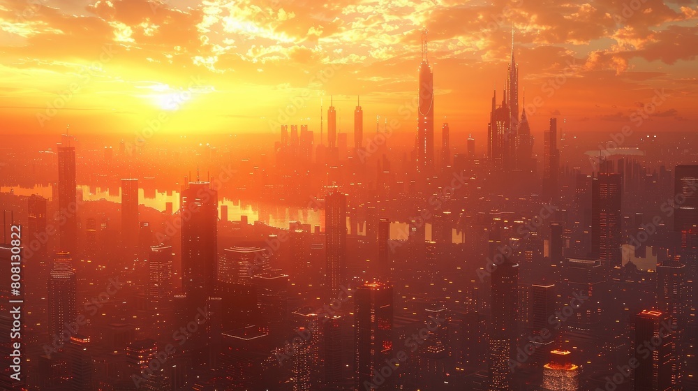 Fototapeta premium The city of the future.