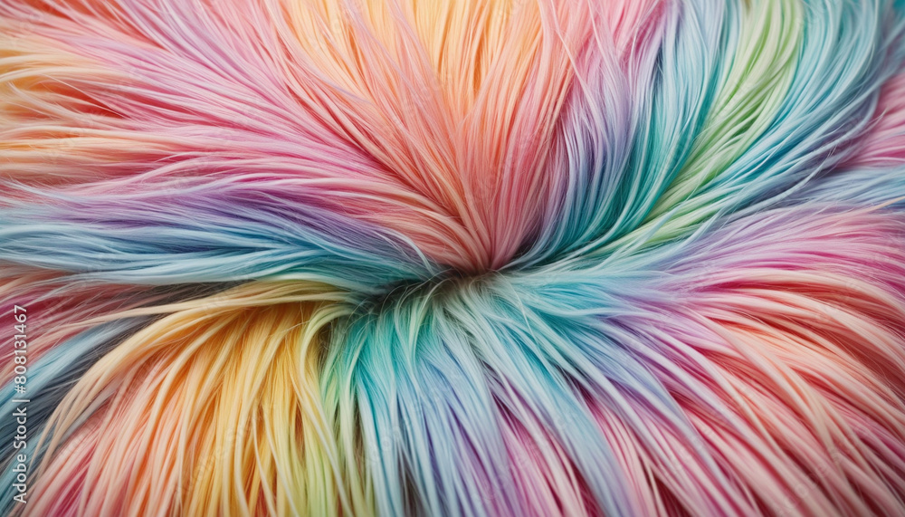 Vibrant and luxurious fur-inspired design with a pop of color Vibrant and luxurious fur-inspired design with a pop of color