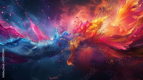 The image is an abstract painting