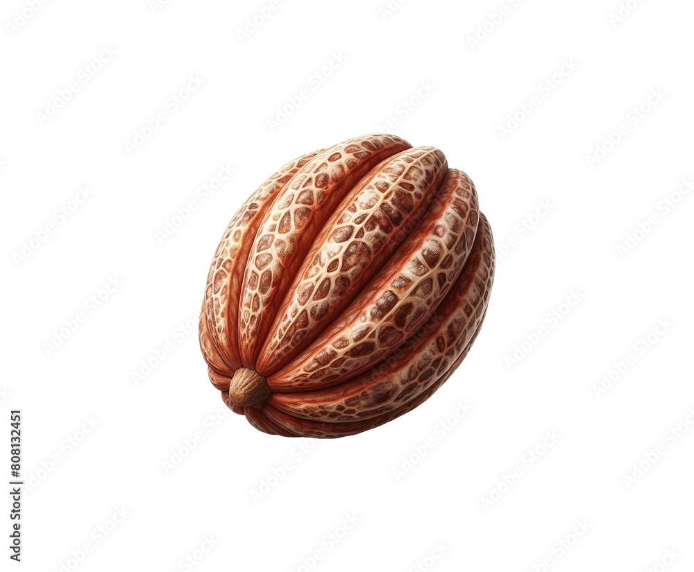 Fresh cocoa beans with cocoa pods isolated transparent background Ai generative. Fresh cocoa beans with cocoa pods isolated transparent background Ai generative.