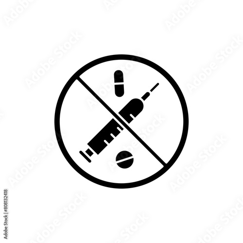 drug abuse concept line icon. Simple element illustration. drug abuse concept outline symbol design.
