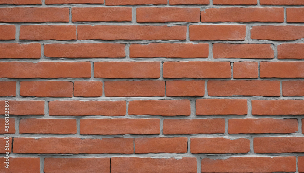 Generative AI creates seamless pattern of a weathered red brick wall texture in 8k resolution Generative AI creates seamless pattern of a weathered red brick wall texture in 8k resolution
