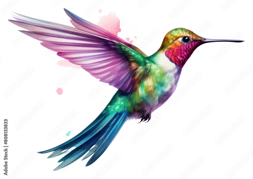 Fototapeta premium PNG Hummingbird animal creativity wildlife transparent background