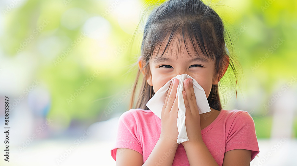 Young pretty woman sneezing in front of blooming tree. Spring allergy concept. Pretty girl is Sneezing into a tissue because of her allergy or cold. Woman allergic suffering from seasonal allergy. Young pretty woman sneezing in front of blooming tree. Spring allergy concept. Pretty girl is Sneezing into a tissue because of her allergy or cold. Woman allergic suffering from seasonal allergy.