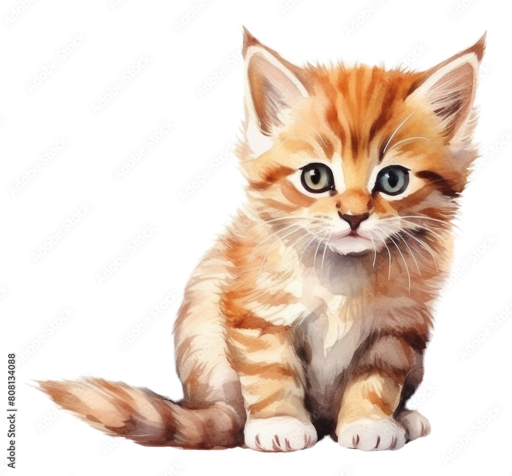 Obraz premium PNG Little kitten animal mammal pet.