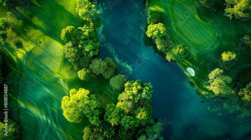 Top View of Exquisite Golf Course
 photo