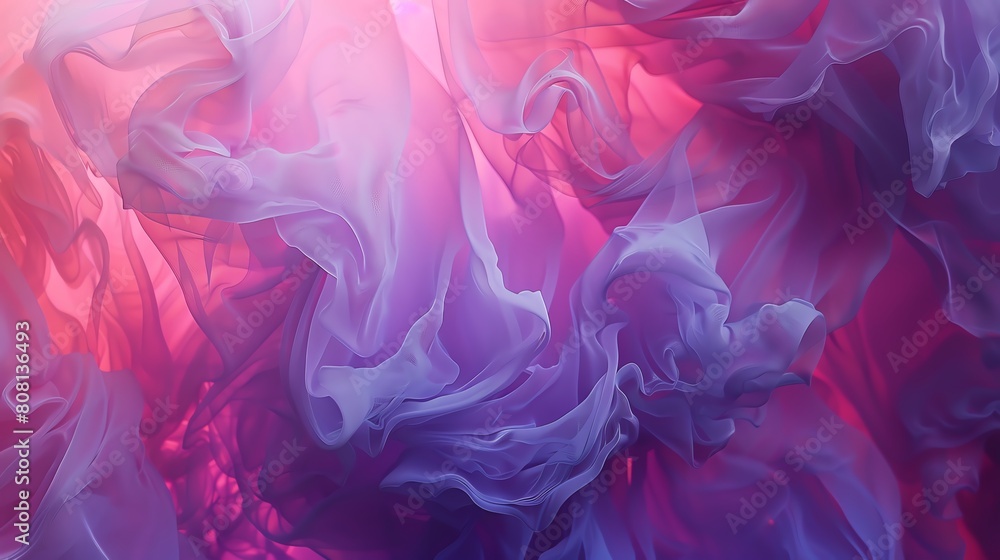 A vibrant gradient moving from neon pink to deep violet, creating a bold and playful aesthetic