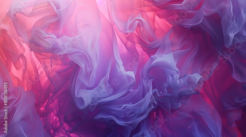 A vibrant gradient moving from neon pink to deep violet, creating a bold and playful aesthetic
