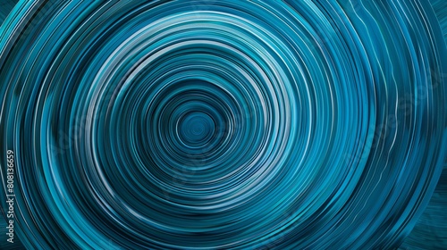 Ripplelike rings in shades of teal and indigo, expanding outward in concentric circles
