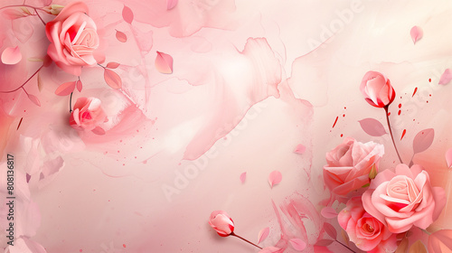 Feminine background banner for Women's Day and Mother's Day © TrendyImages