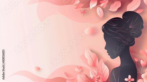 Women's Day and Mother's Day background banner. © TrendyImages