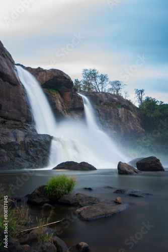 waterfall in the mountains