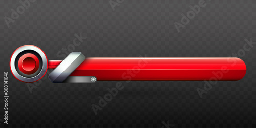 Red and Silver Colored Lower Third Title Banner for Video Screen Broadcast Presentations