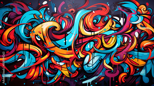 Produce an abstract background inspired by graffiti art.