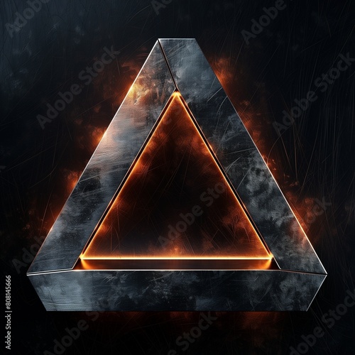 Logo design, 3D glowing metal logo, minimalist, AI-generative
