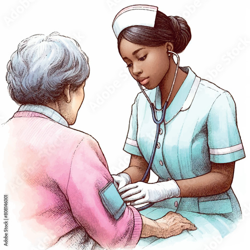 Adobe Illustrator Artwork nurse