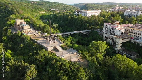 Aerial view on a sunny day at Veliko Tarnovo photo
