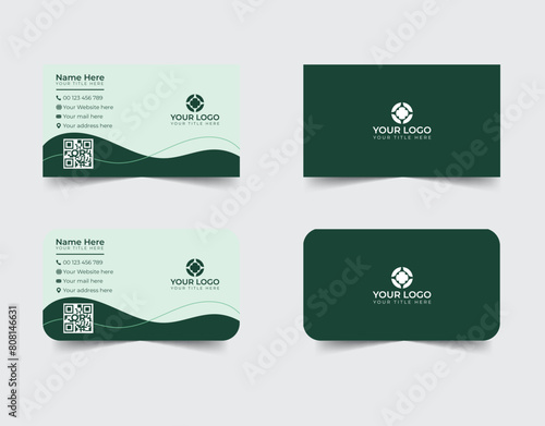 Business card design template, Clean professional business card template, visiting card, business card template