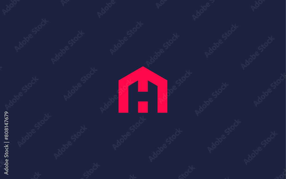 letter mh with house logo icon design vector design template inspiration letter mh with house logo icon design vector design template inspiration