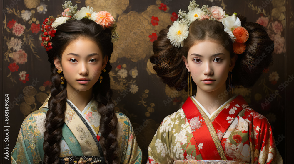 The photographs highlight the elegance and beauty of traditional attire such as kimonos in Japan or saris in India