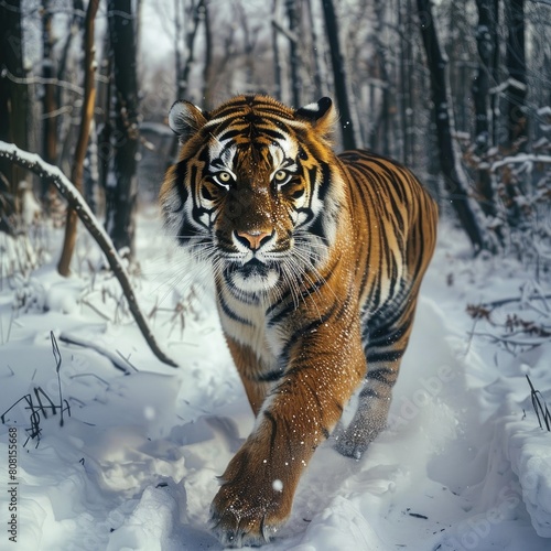 Describe the threat to extinction of the Amur tiger  the symbol of Siberia  against the background of the destruction of forests 