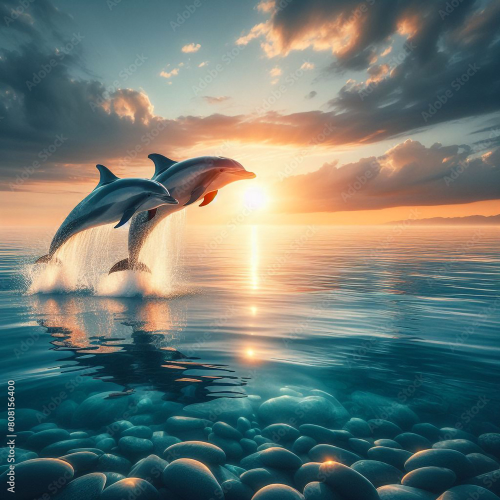 dolphins in the ocean dolphins in the ocean