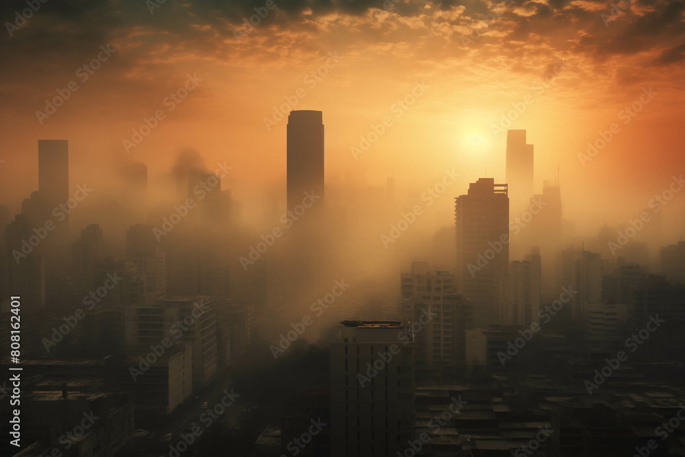Natural disasters of global warming and drought and when filled with toxic air the future and collapse. Natural disasters of global warming and drought and when filled with toxic air the future and collapse.