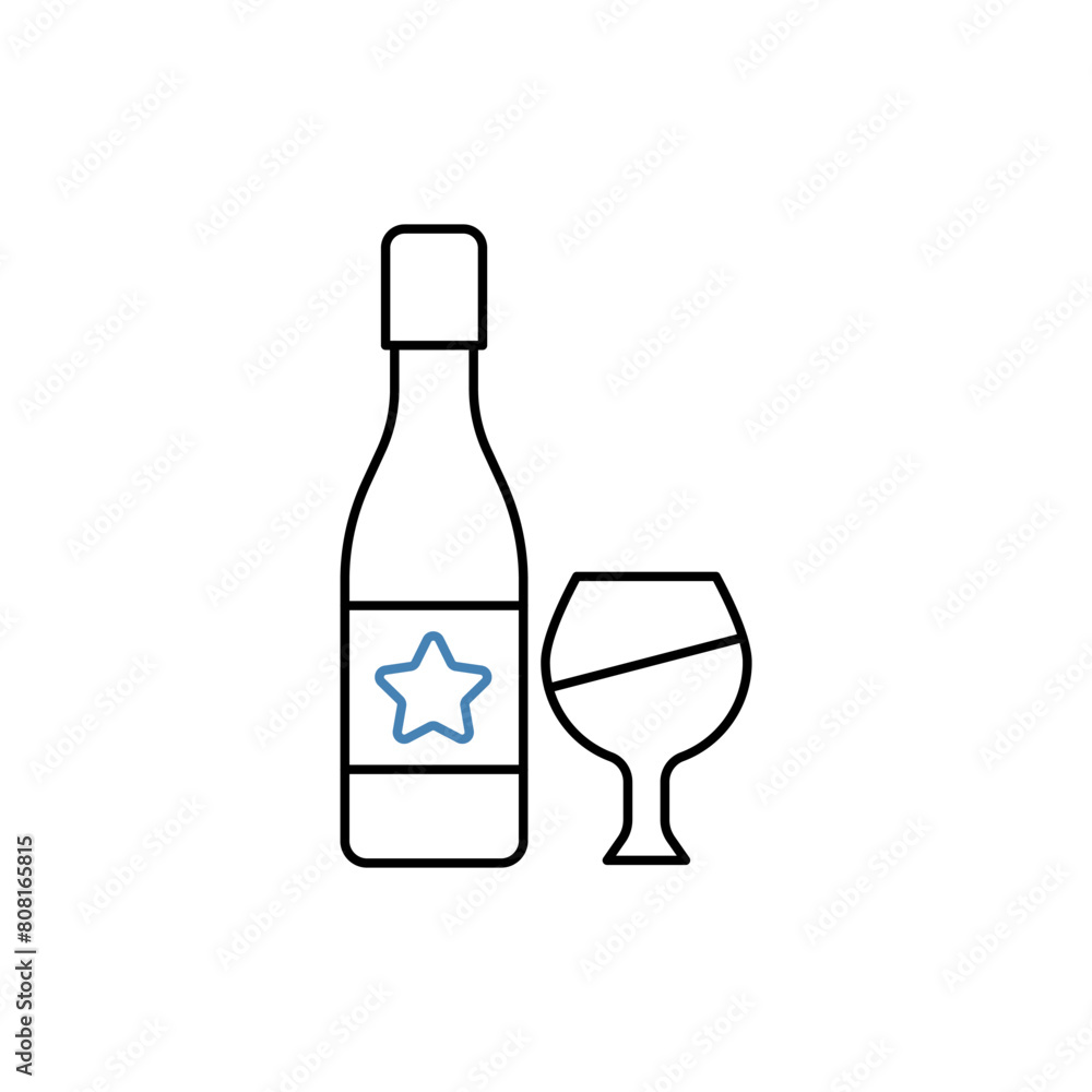 alcohol concept line icon. Simple element illustration. alcohol concept outline symbol design. alcohol concept line icon. Simple element illustration. alcohol concept outline symbol design.