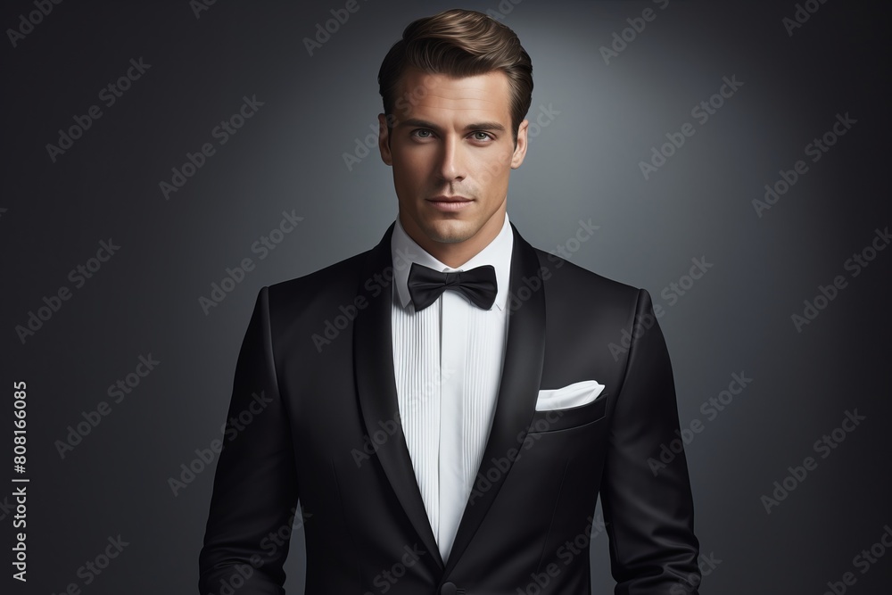 Sophisticated Gentleman in Tuxedo Sophisticated Gentleman in Tuxedo