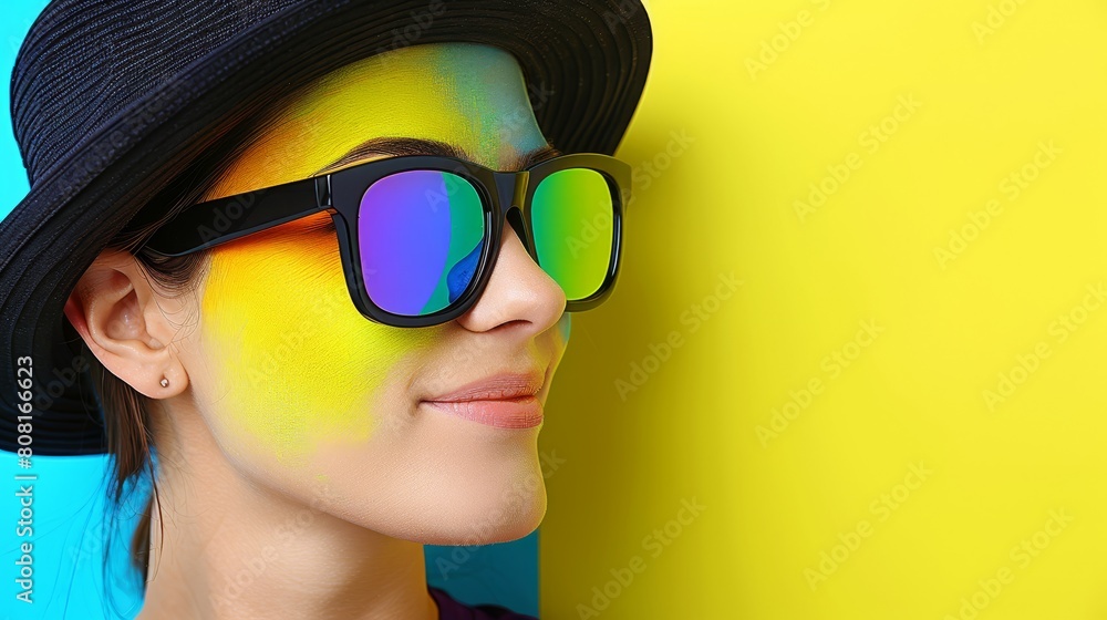 one yellow, the other a combination of blue and yellow one yellow, the other a combination of blue and yellow