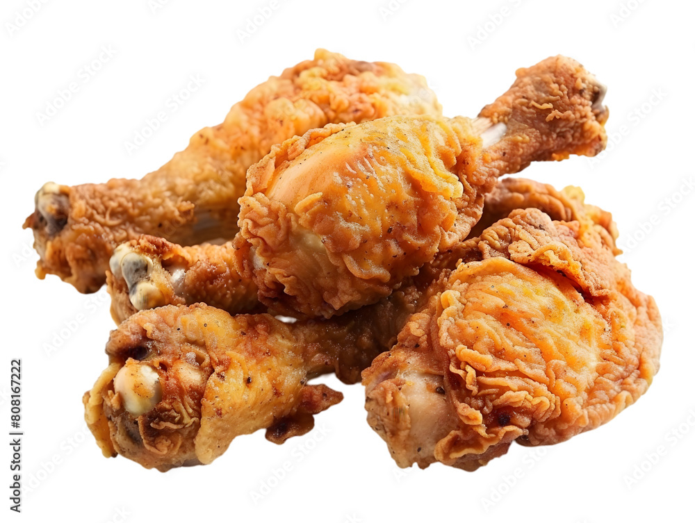 Fried Chicken isolated on transparent background. Fried Chicken isolated on transparent background.