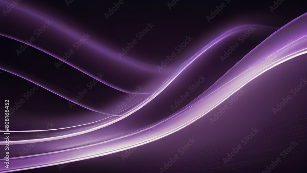 Lines of purple wavy shining lights in a dark background. 3d Modern and technologic abstract background wallpaper Lines of purple wavy shining lights in a dark background. 3d Modern and technologic abstract background wallpaper