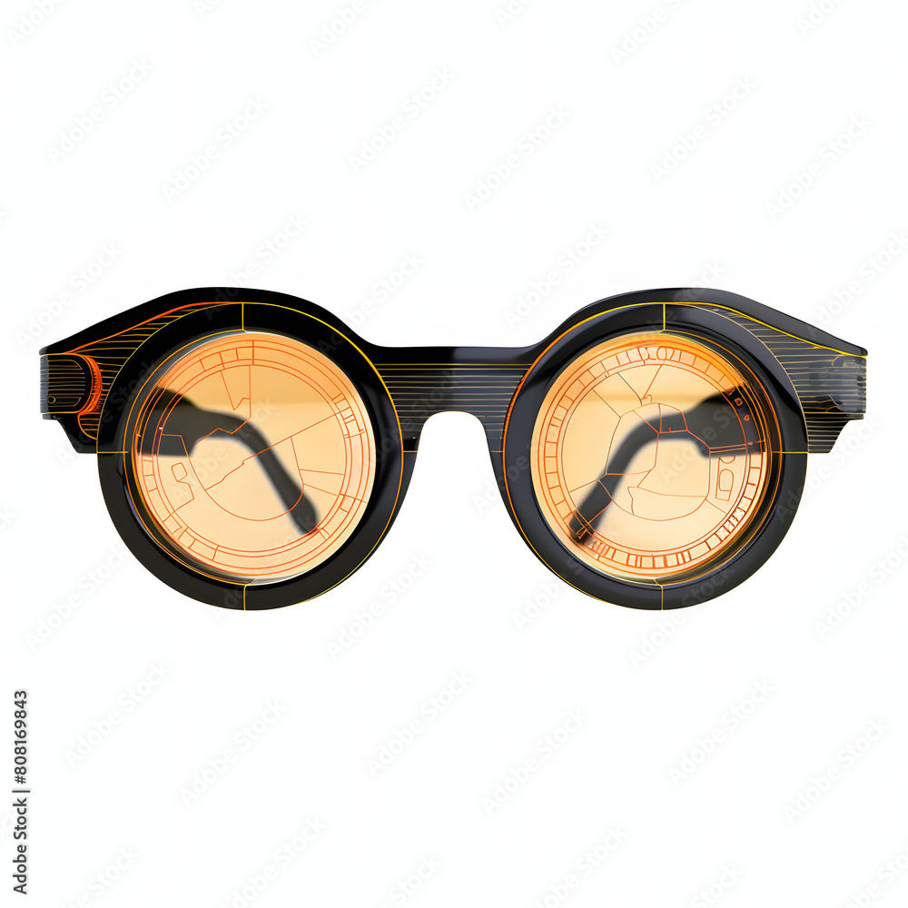 Oracle Object The Glasses Ai glasses with object recognition isolated on white background ...