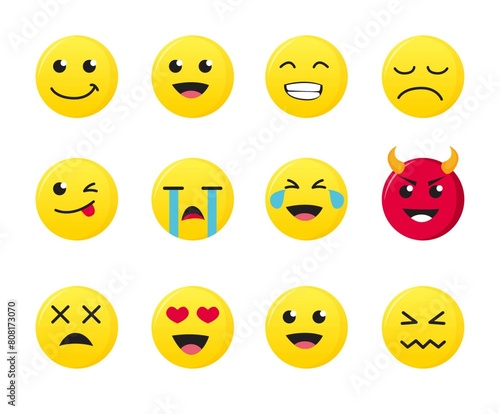set of smile icon. Emoji set free download jpg HD free .Happy emoji
