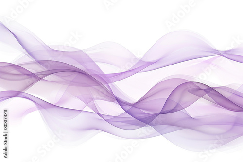 Gentle lavender and muted mauve tiddle waves, providing a calming and serene abstract design on a solid white background.