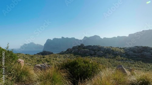 Tranquil landscape of Ses Coves Blanques, Mallorca photo