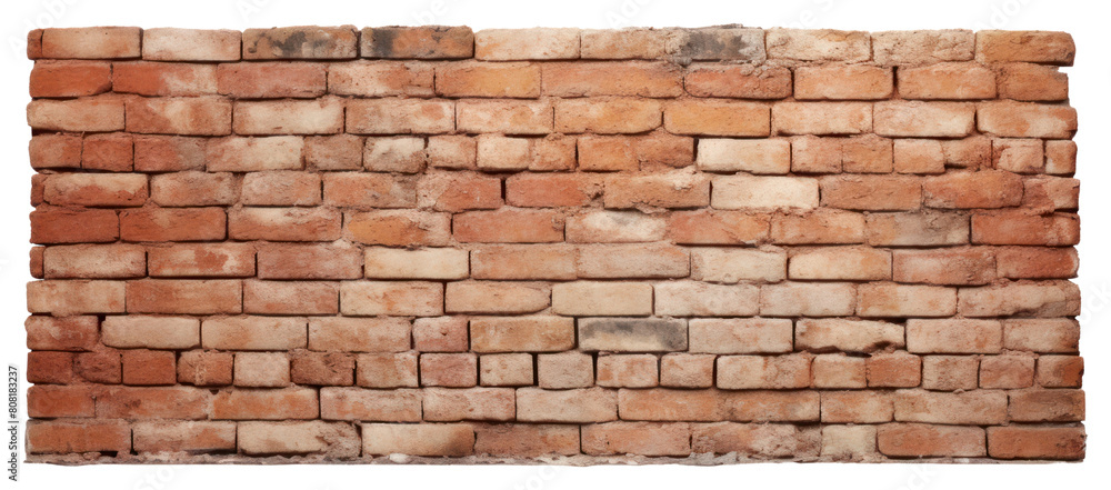 Obraz premium PNG Brick wall architecture backgrounds white background.