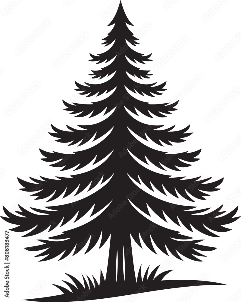 Fototapeta premium Pine Tree Icon