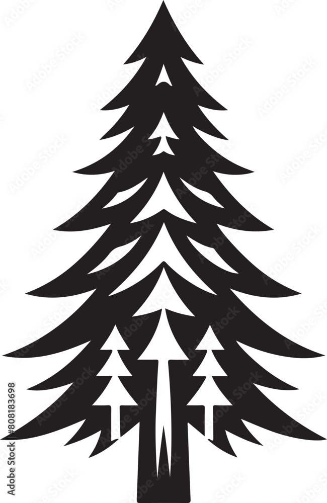 Obraz premium Pine Tree Icon