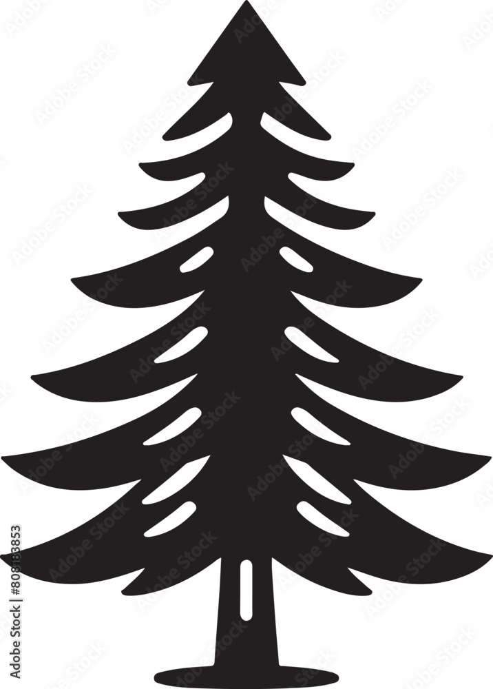 Obraz premium Pine Tree Icon